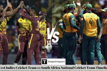 West Indies Cricket Team vs South Africa National Cricket Team Timeline