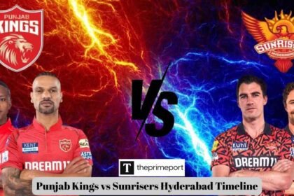 Punjab Kings vs Sunrisers Hyderabad Timeline