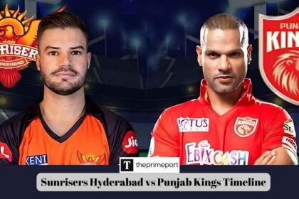 Sunrisers Hyderabad vs Punjab Kings Timeline