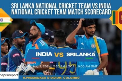 Sri Lanka National Cricket Team vs India National Cricket Team Match Scorecard